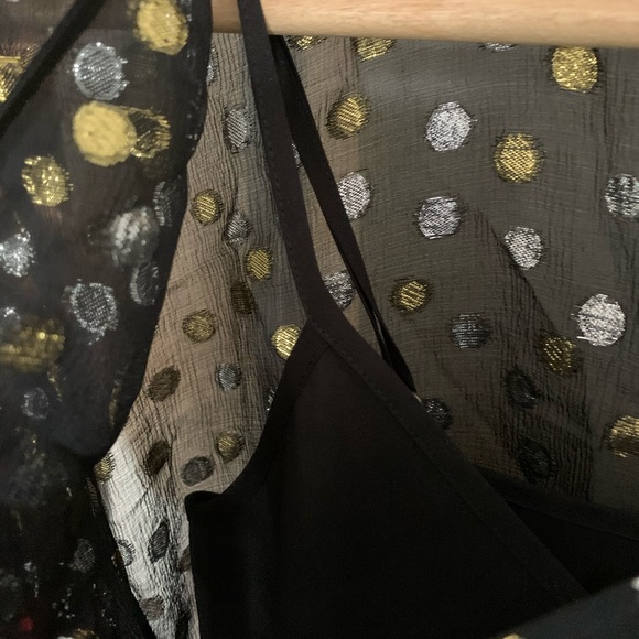 Madewell metallic polka dot dress - Picture 3 of 5